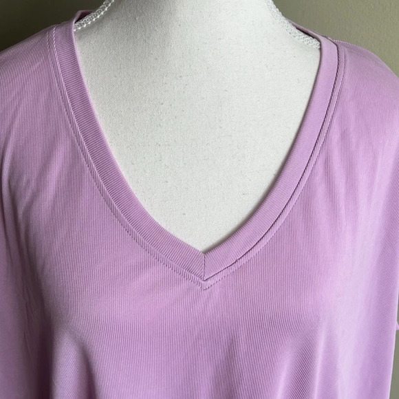 Chico’s lavender Sandwashed Wedge Tee - Picture 16 of 16